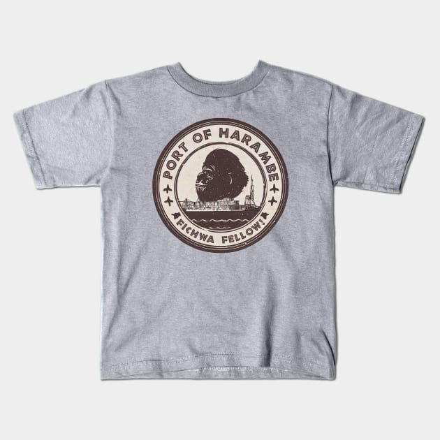 Port of Harambe Kids T-Shirt by PopCultureShirts